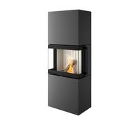 Poêle à bois Spartherm Largo L 8,8 kW Indépendant de l'air ambiant / RLU, Revêtement Titane