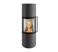 Poêle à bois Spartherm Passo S 6,1 kW Indépendant de l'air ambiant / RLU, Revêtement Titane