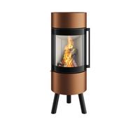 Poêle à bois Spartherm Passo XS tripod 5,9 kW revêtement rouille brun métallique