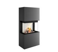 Poêle à bois Spartherm Saphir 7,5 kW Dépendent de l'air ambiant / RLA, Revêtement Titane