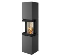 Poêle à bois Spartherm Trico L 6 kW Dépendent de l'air ambiant / RLA, Revêtement Titane