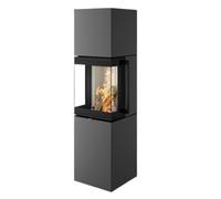 Poêle à bois Spartherm Trico S 6 kW Dépendent de l'air ambiant / RLA, Revêtement Titane