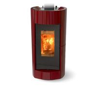 poêle à bois thermorossi chic evo wood bordeaux