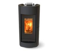 poêle à bois thermorossi chic evo wood noir mat