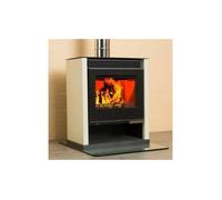Poêle à bois - V05 Rubin Lux Ivory - 13 kW - Ivoire - Design audacieux