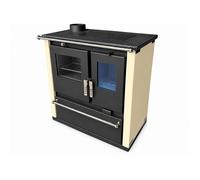 Poêle à Bois - Verso CS - 7 7 kW - panneaux ivoire - four intégré