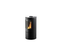 Poêle à bois Supra Leonie 6 kW vertical étanche Double combustion verre 50 cm raccord fumées Ø150 noir 2020