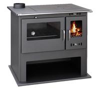 Poele a bois VICTORIA Viki Lux noir sortie gauche 9 07 kW sortie 150 mm
