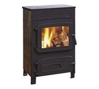 Poêle à bois Wamsler 10960F-WO 6 kW Raccordement du tuyau de fumée à l'arrière