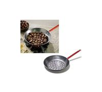 Garcima Poêle à frire La Ideal 10728 Acier 28 cm Tout feu sauf induction Argent/Rouge