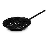 Poele à Chataignes Induction 26 cm Acier Émaillé Tous Feux Feu, Gaz, Four Briebe Levante Noir 6 G