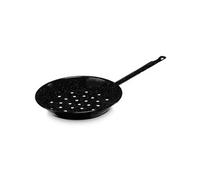 Poele à Chataignes Induction 28 cm Acier Emaillé Tous Feux Feu, Gaz, Four Levante Noir
