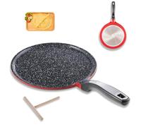 Poêle à Crêpes Ø24cm, Crepiere Induction Revêtement en Céramique Allemand