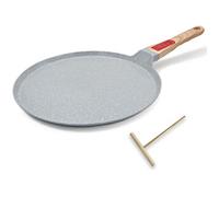 Poêle à crêpes 30 cm en céramique marron bleu