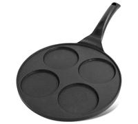 Poêle à crêpes avec 4 compartiments, diamètre 26,5 cm, antiadhésive, compatible induction