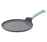 Poêle à crêpes de 26 cm, antiadhésive, plate, compatible avec les plaques à induction