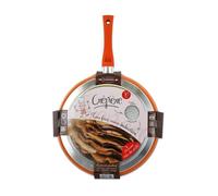 Poêle à crêpes en granité orange 30 cm