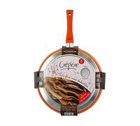 Poêle à crêpes en granité orange 30 cm