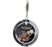 POELE A CREPES & GALETTES - EXCELLIUM 3D - Poêle Anti-adhésive Professionnelle - Compatible Four - Résistante & Polyvalente - Nid d'Abeille anti-rayures - Manche ergonomique anti-chaleur - 32 cm
