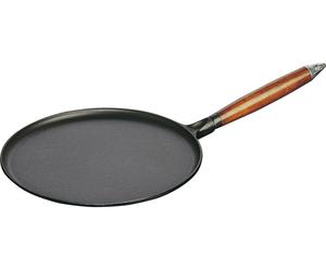 Poêle à crêpes ZWILLING en fonte avec manche en bois 28 cm Spatule 40509-525-0 1004084 STAUB
