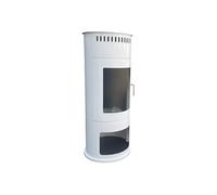 Poêle à éthanol 3kW en acier avec façade en verre trempé BESTFIRE W Blanc