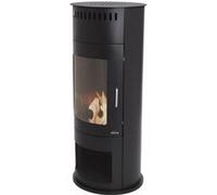 Poêle à éthanol 3kW en acier avec façade en verre trempé PURLINE BESTFIRE B Noir Noir G