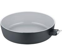 Poêle à frire - Ø 24 cm - Noir - Blanc - Aluminium - Revêtement antiadhésif