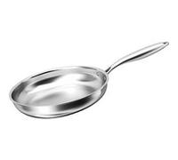 Cheffinger Poêle à Frire 20 cm Compatible Tous Feux Induction en Acier Inoxydable Argent
