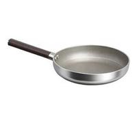 Cheffinger Poêle à Frire Antiadhésive 24cm Induction avec Manche Effet Bois Argent