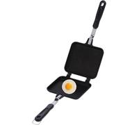 Poêle à frire antiadhésive double face pour le petit-déjeuner - outil de cuisson pour crêpes, omelettes et autres