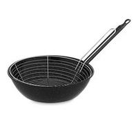 Poêle à frire avec panier Vaello Noir Acier émaillé Ø 28 cm G