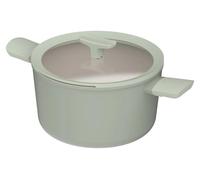 Poêle à frire Balance, Haute, Antiadhésive, 24 cm, 5,5 L, Sauge, Aluminium recy ergHOFF | Leo Line