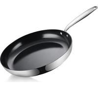 Poêle à frire BE living en acier inoxydable – Ø 30 cm – Céramique – Induction – Revêtement antiadhésif sans – Poêle à frire – Série Essential