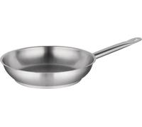 Vogue Poêle à frire 28 cm – Acier inoxydable, compatible induction, manche soudé isolant