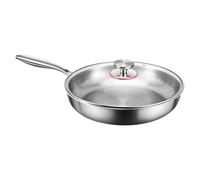 Poêle à frire en titane résistante aux rayures et à induction | Poêle à omelette légère en titane pur avec effet anti-adhésif pour cuisson électrique, gaz, cuisine