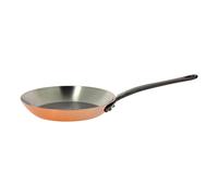 De Buyer - Poêle à frire en cuivre INOCUIVRE avec queue en fonte d'acier - Diamètre 28 cm -