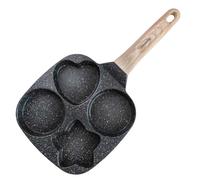 Poêle marbrée 4 en 1 pour crêpes, œufs et beignets, 18 cm, NOIRE, KLAUSBERG KB-7