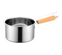 Poêle à frire profonde en acier inoxydable 304 avec couvercle, 1,2 L, sans revêtement pour aliments pour bébés, petite friteuse à économie d'huile pour cuisinière à induction à gaz