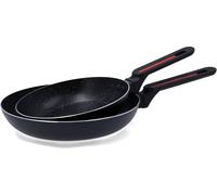 Poêle à frire quid temptation noir métal aluminium estampillé ø 24 cm ø 20 cm (2 pièces)