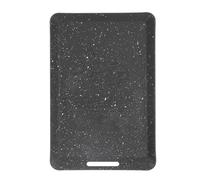 Poêle à Frire Rectangulaire Antiadhésive, Mini Poêle à Gril Compacte et Légère pour Camping Barbecue Fer à Pêche 13.2x19.7cm (BLACK)