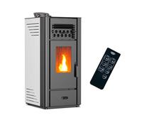 Sannover Poêle à granulés Anita 11,6 kW Blanc