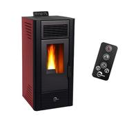 Poêle à granulés air Anita 11,6 kW Bordeaux Sannover