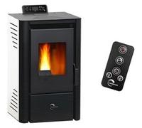 Poêle à granulés air Anita 9,4 kW Blanc Sannover Blanc G