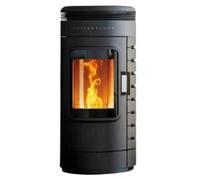 Poêle à granulés Austroflamm Ella 7 kW revêtement en céramique anthracite foncé