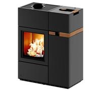 Poêle à granulés Austroflamm Quadra Duo 7 kW Revêtement latéral en pierre ollaire