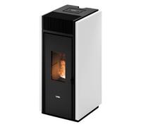 Poêle à granulés Cadel Bold 7 Up-Twin 7 kW Acier Blanc