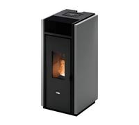 Poêle à granulés Cadel Bold 7 Up-Twin 7 kW Acier Titanium