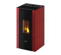 Poêle à granulés Cadel Cristal 7 | 7 kW Acier Rouge