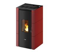 Poêle à granulés Cadel Cristal 7 Up 7 kW Acier Rouge