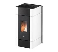 Poêle à granulés Cadel Cristal Plus 9 | 8,5 kW Acier blanc